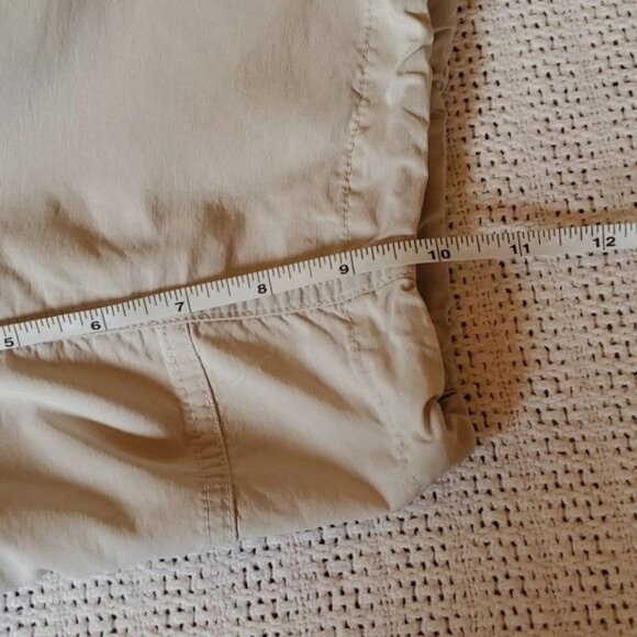 Columbia Cinched Waist & Hem Zippered Pockets Hiking Fishing Beige Sz. XL Shorts - Picture 12 of 12